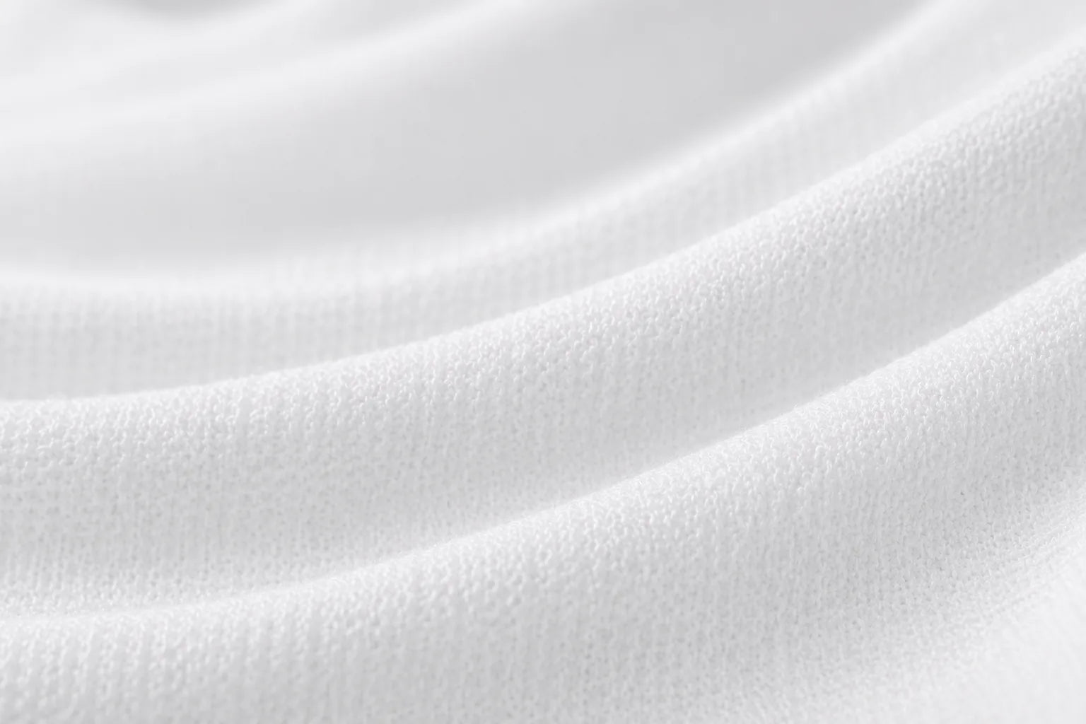 Soft white fine-knit fabric surface for comfort-focused baby and care materials
